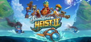 SteamWorld Heist 2 gameplay showing robot pirate crew in action on the high seas.