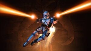 Jango Fett in action from Star Wars: Bounty Hunter Review